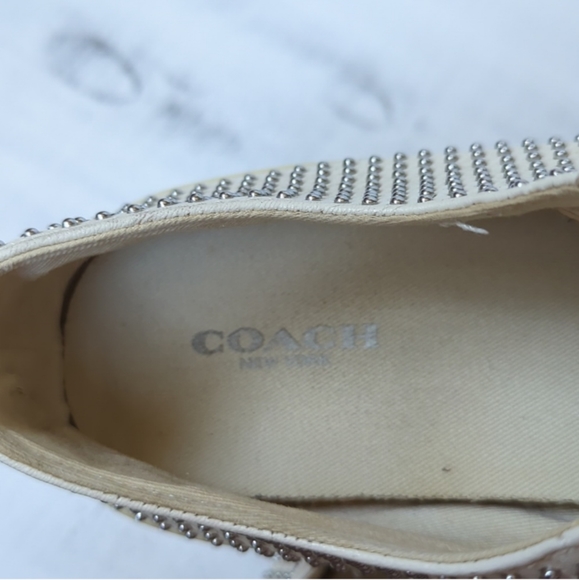 COACH MAKAYLA Studded WOMEN'S Leather SNEAKERS - Picture 5 of 9